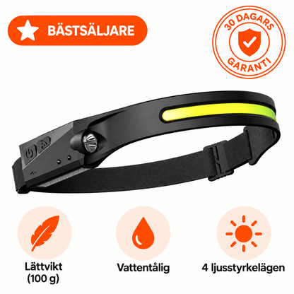 NordLjus LED huvudlampa - Se hela arbetsytan med fria händer
